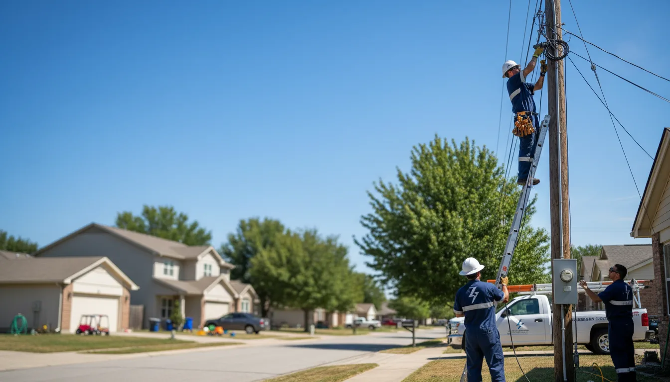Residential electrician providing installation services in Arbyrd, MO